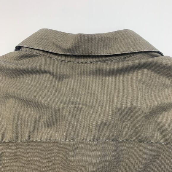 Fubu Shirt Mens XL Extra Large Otter Brown Button Up Cotton Long Sleeve Pocket - Picture 7 of 9